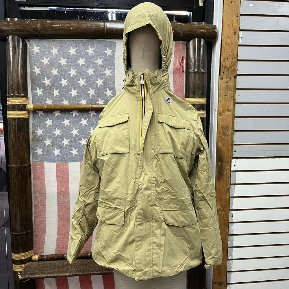 NWT K-Way k0064k0 manfield ripstop marmotta Jacket coat windbreaker raincoat